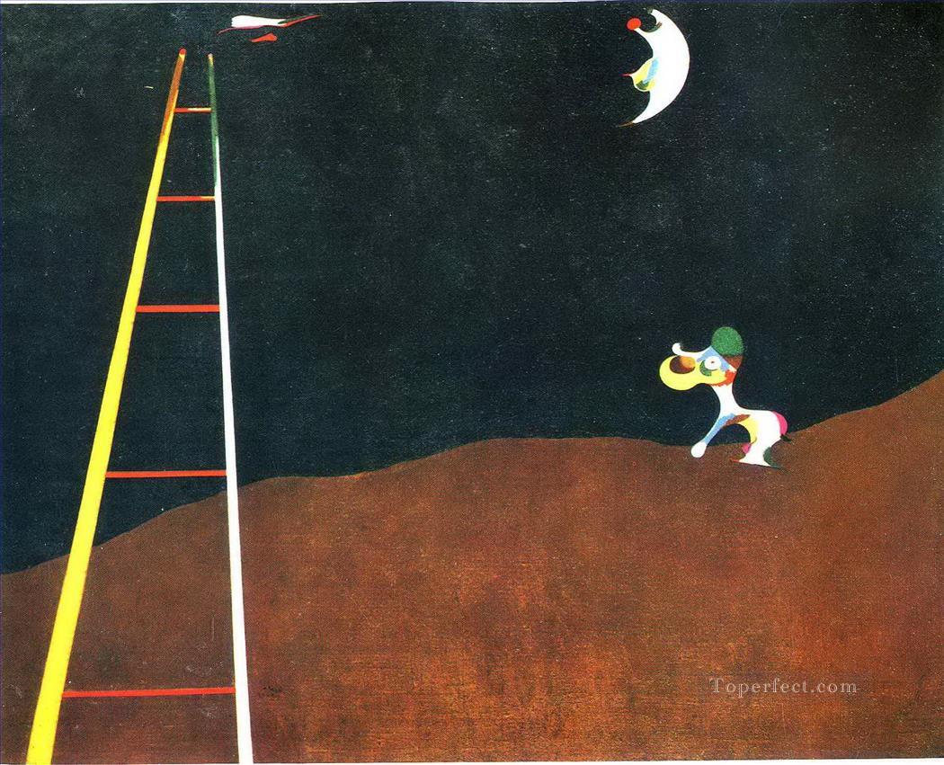 Dog Barking at the Moon Joan Miro Oil Paintings